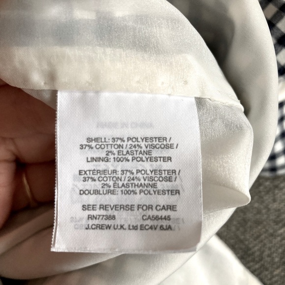J.Crew V-Neck Seersucker Dress in Gingham Size 6 - Picture 6 of 6